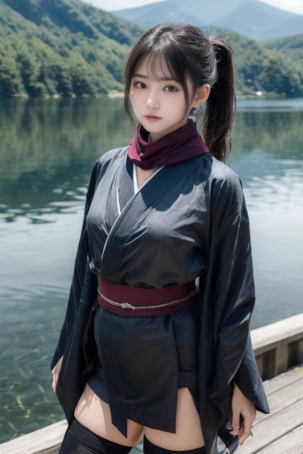 湖畔のおぱ忍者