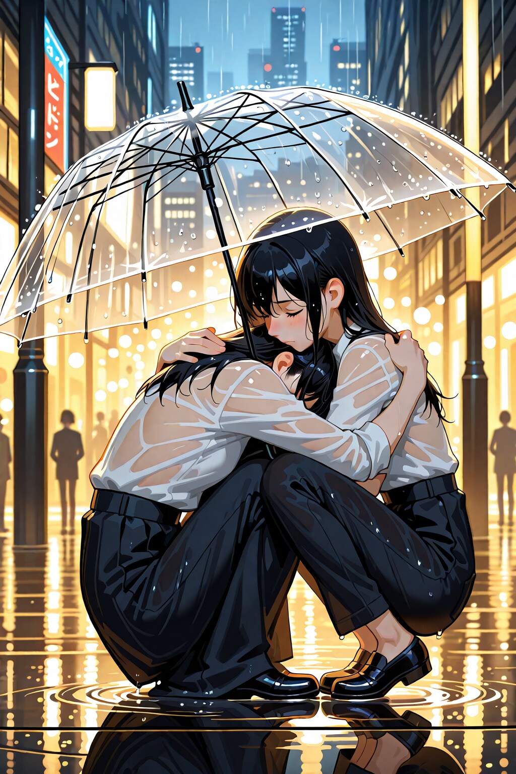 雨中の悲しみ☔