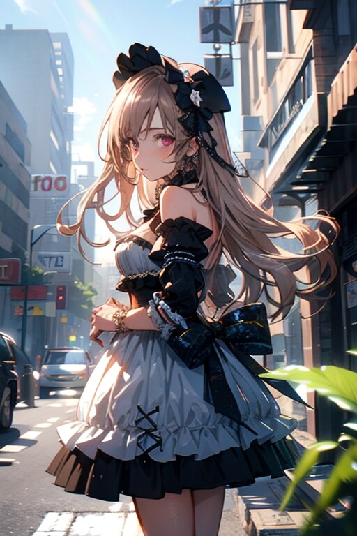 街中のTOPAZちゃん | の人気AIイラスト・グラビア