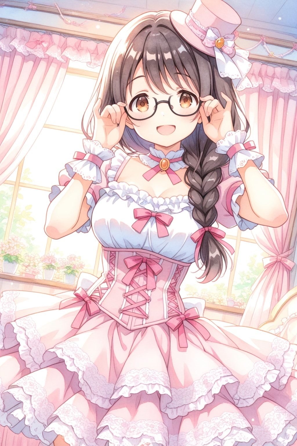 ロリ服にシルクハット