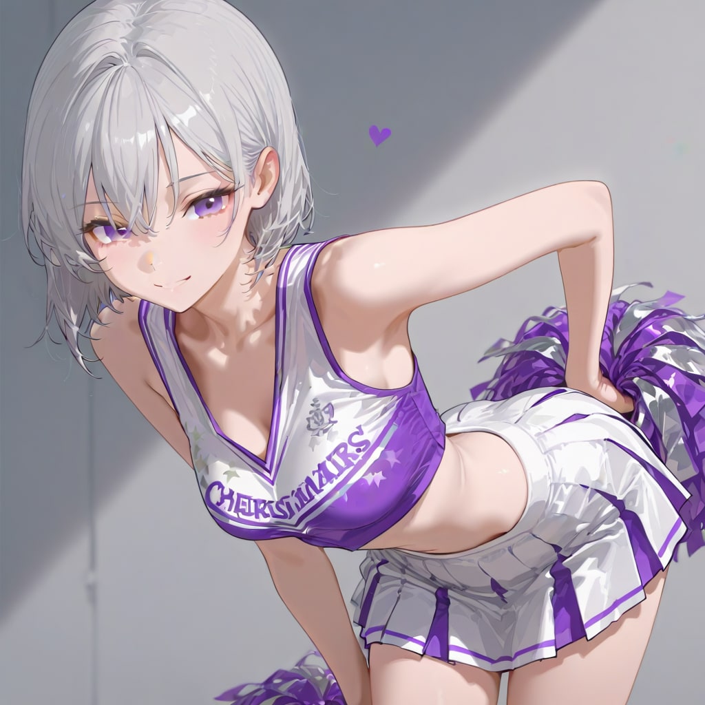 (1116)銀髪ちゃんチア