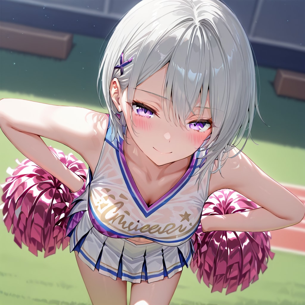 (1116)銀髪ちゃんチア