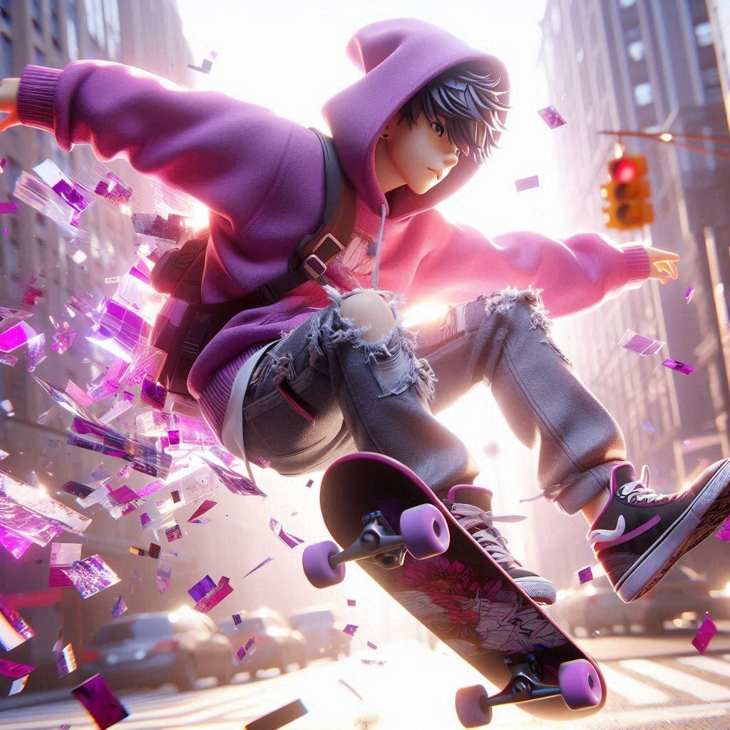 華麗に舞うぜ！スケボー少年