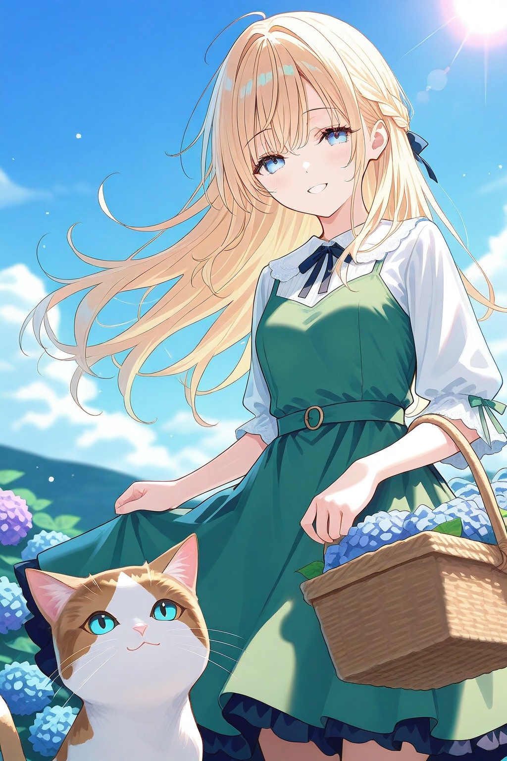 紫陽花畑 | の人気AIイラスト・グラビア