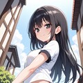 黒髪ロングショーツ 2枚目