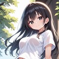 黒髪ロングショーツ 3枚目
