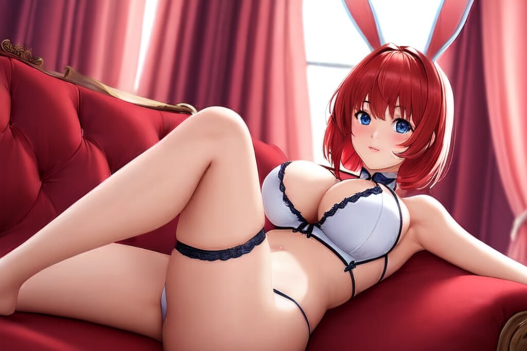 赤うさぎの女の子