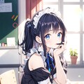メイク中(メイド喫茶) 2枚目