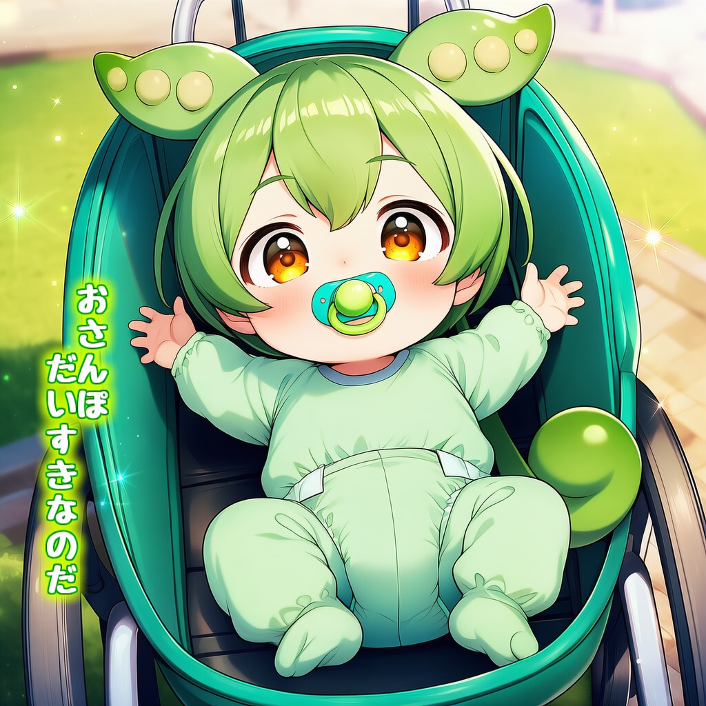 【版権キャラ】🫛ずんだもん🫛『✨🌞 お散歩に行くのだ 🏞️✨』３