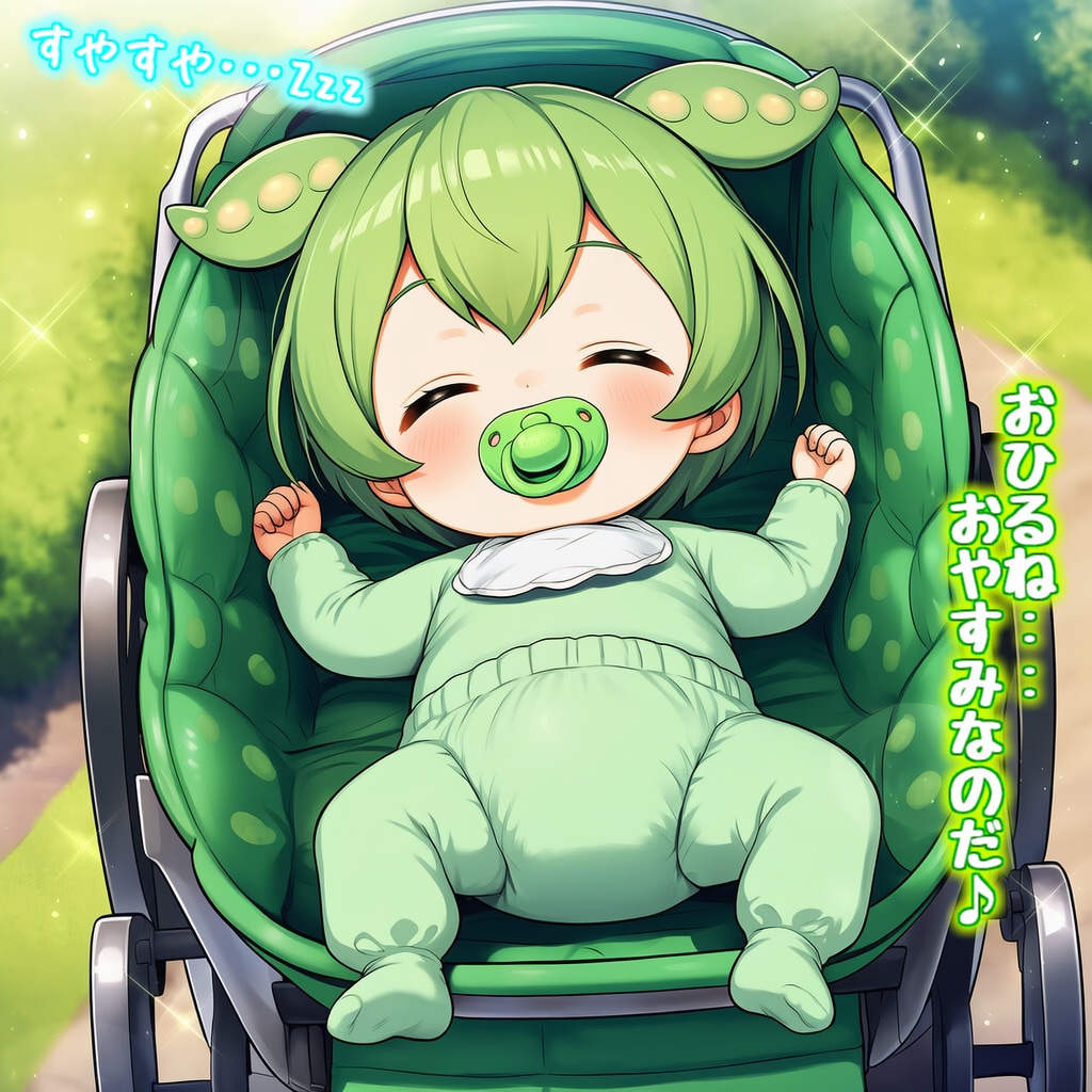 【版権キャラ】🫛ずんだもん🫛『✨🌞 お散歩に行くのだ 🏞️✨』３