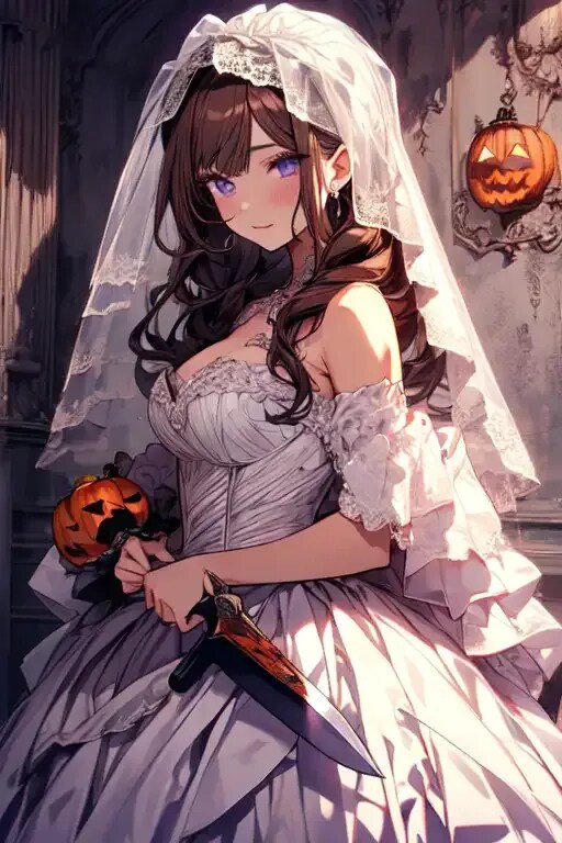 ハロウィンの花嫁
