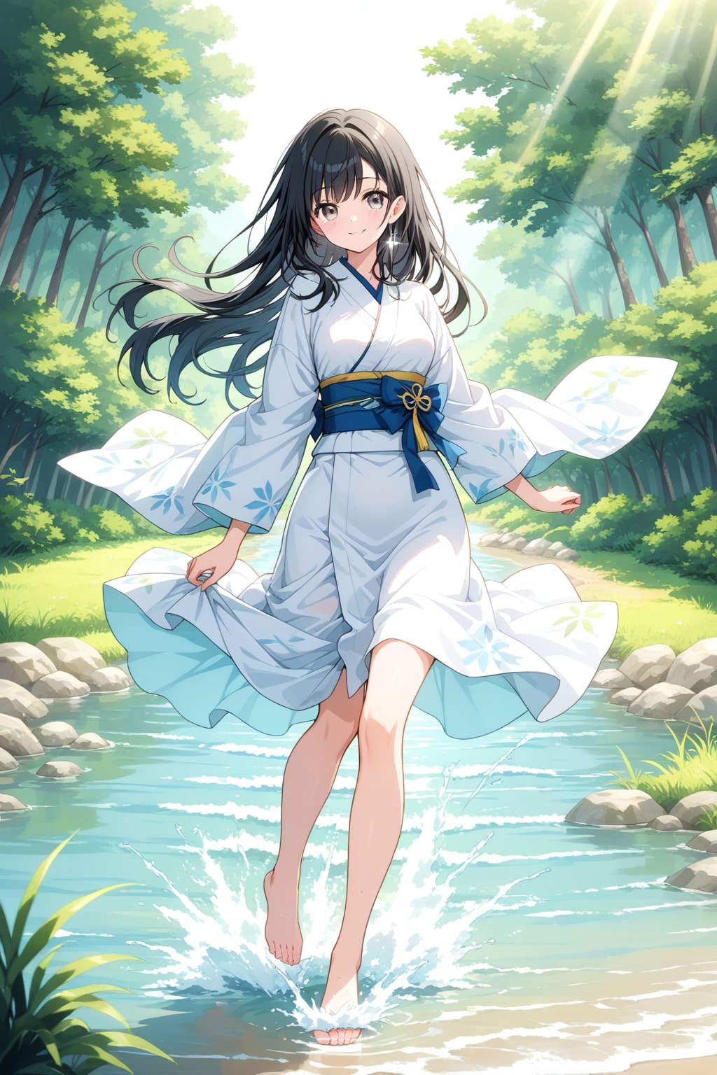 川遊び