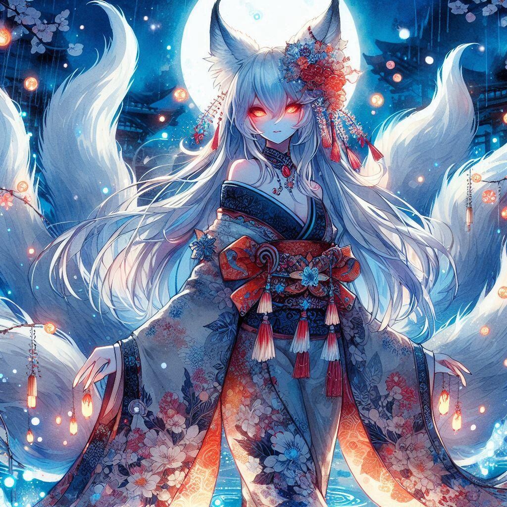 猫娘雪女九尾の狐