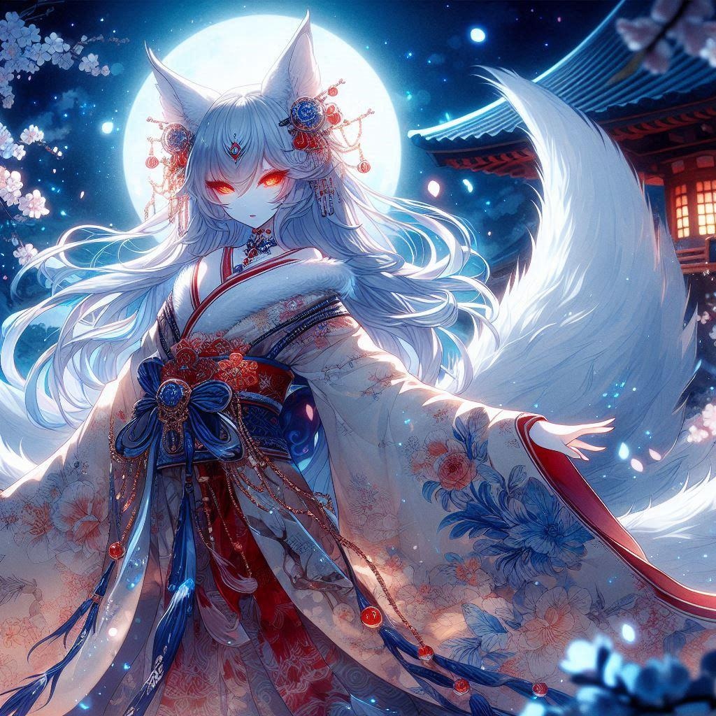 猫娘雪女九尾の狐