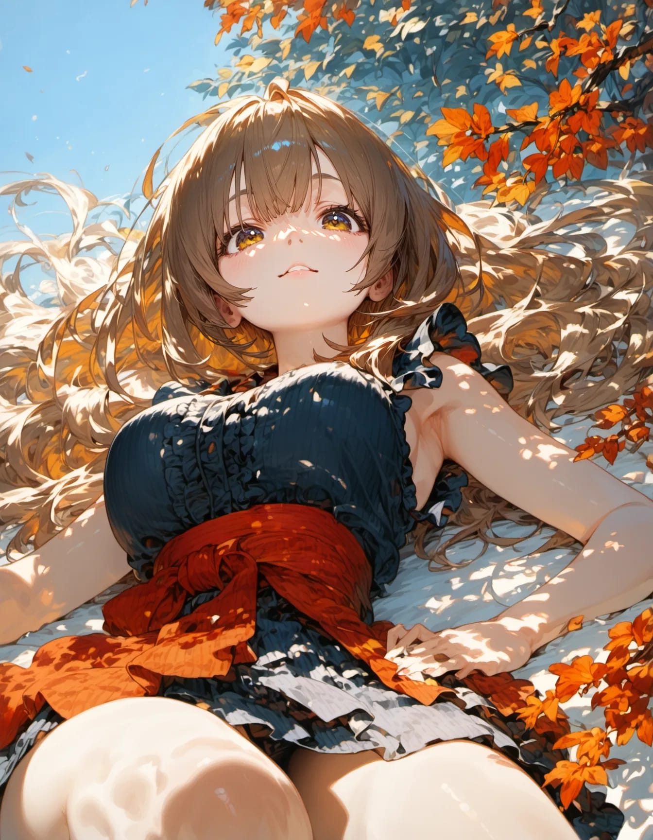 Dreaming on the Autumn Bed | の人気AIイラスト・グラビア
