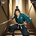 階段の侍 4枚目