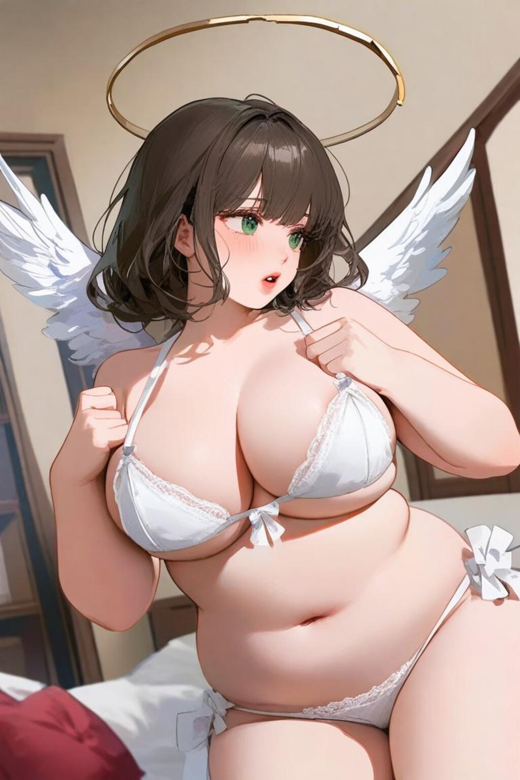 居候の肉感天使との生活"体重が増えて飛べなくなっちゃったんだってよ"