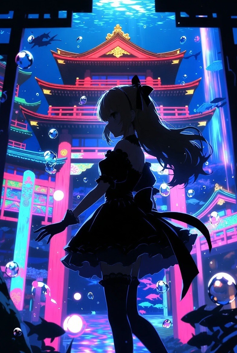 Gothic Lolita Alice in The Dragon Palace | の人気AIイラスト・グラビア
