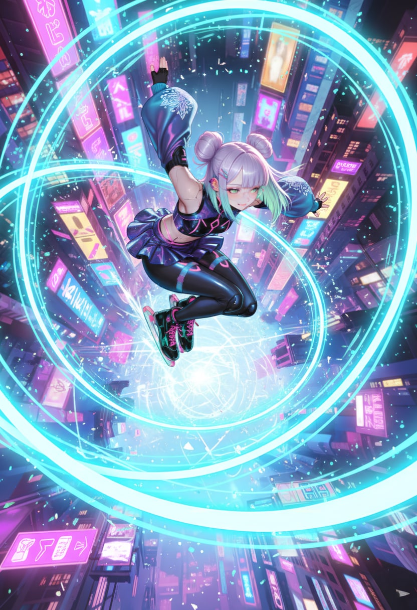 Neon Skater | の人気AIイラスト・グラビア