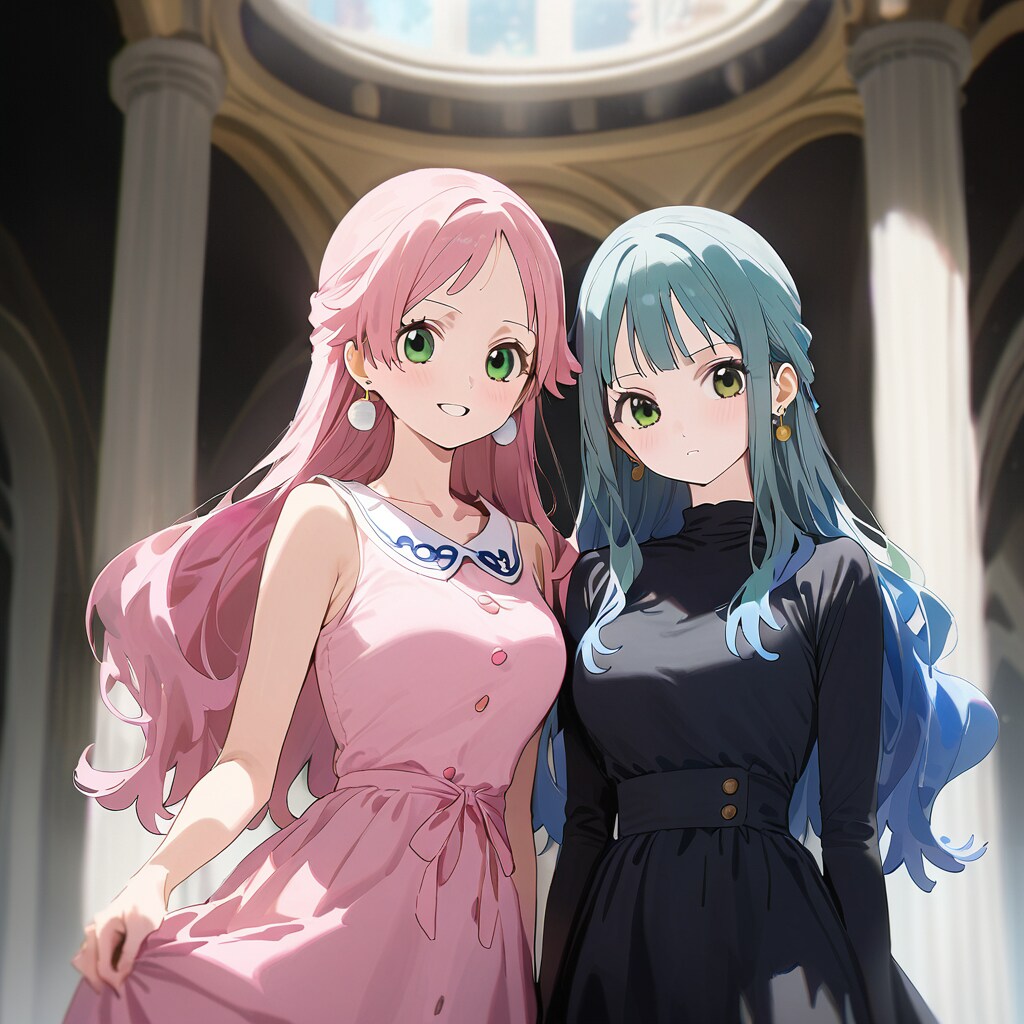 パステルな姉妹 | の人気AIイラスト・グラビア