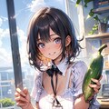 きゅうりは体を冷やすらしいよ【全2枚】 2枚目