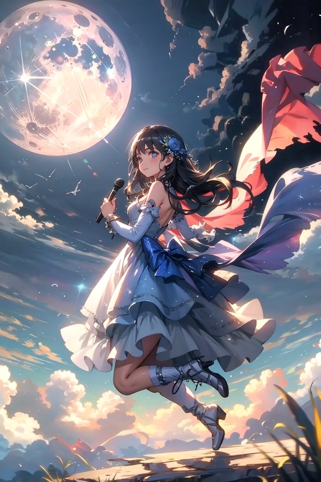 月に歌うアイドル | の人気AIイラスト・グラビア