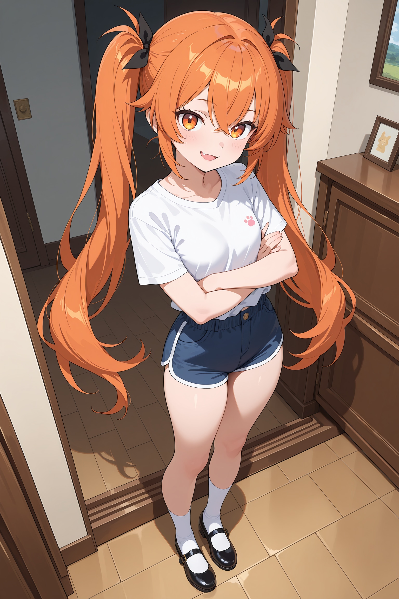 あかねちゃんの短パン姿