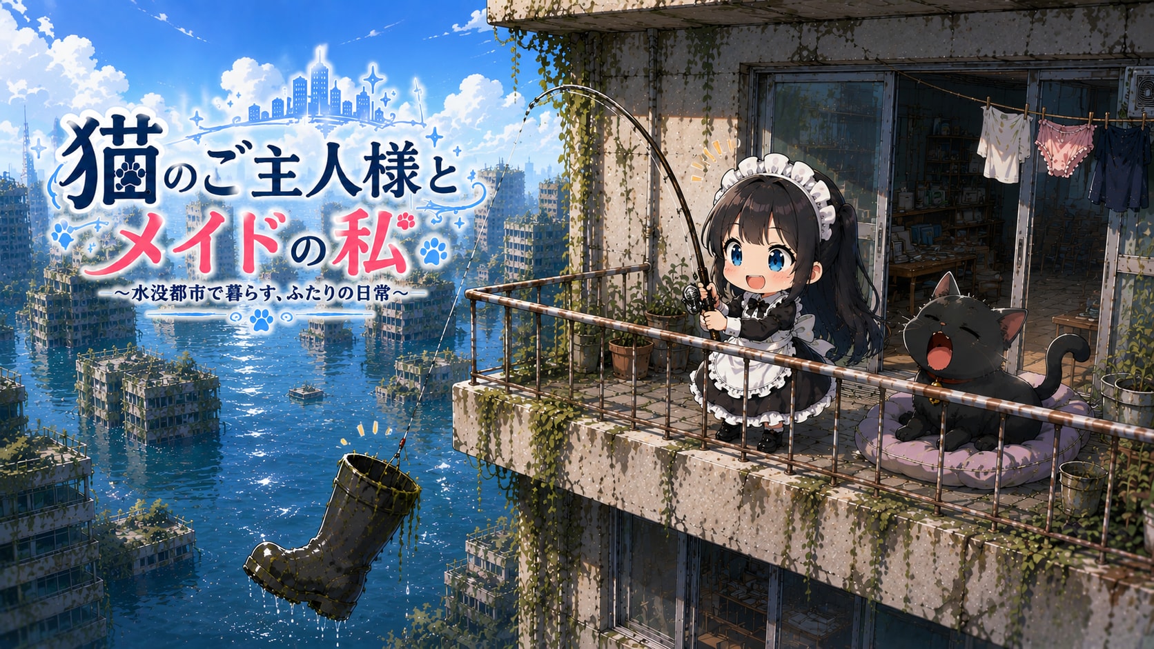 猫のご主人様とメイドの私　アイキッャチ