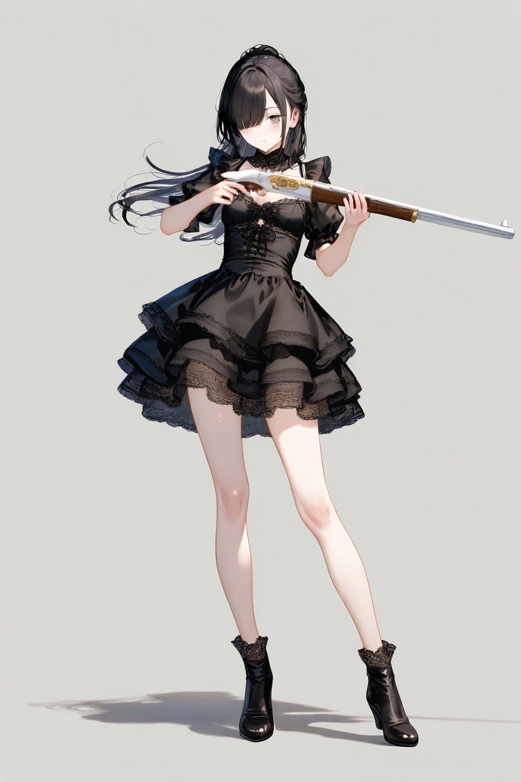 マスケット銃の少女のフィギュア
