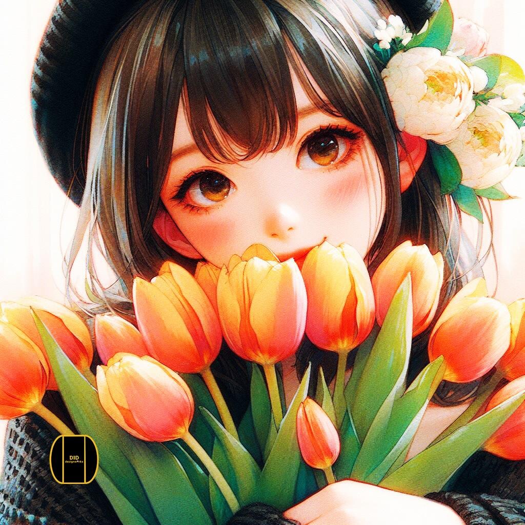 少女／チューリップ