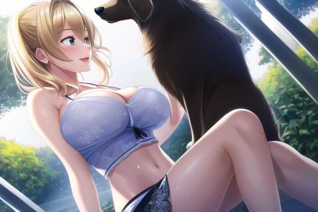 犬と公園