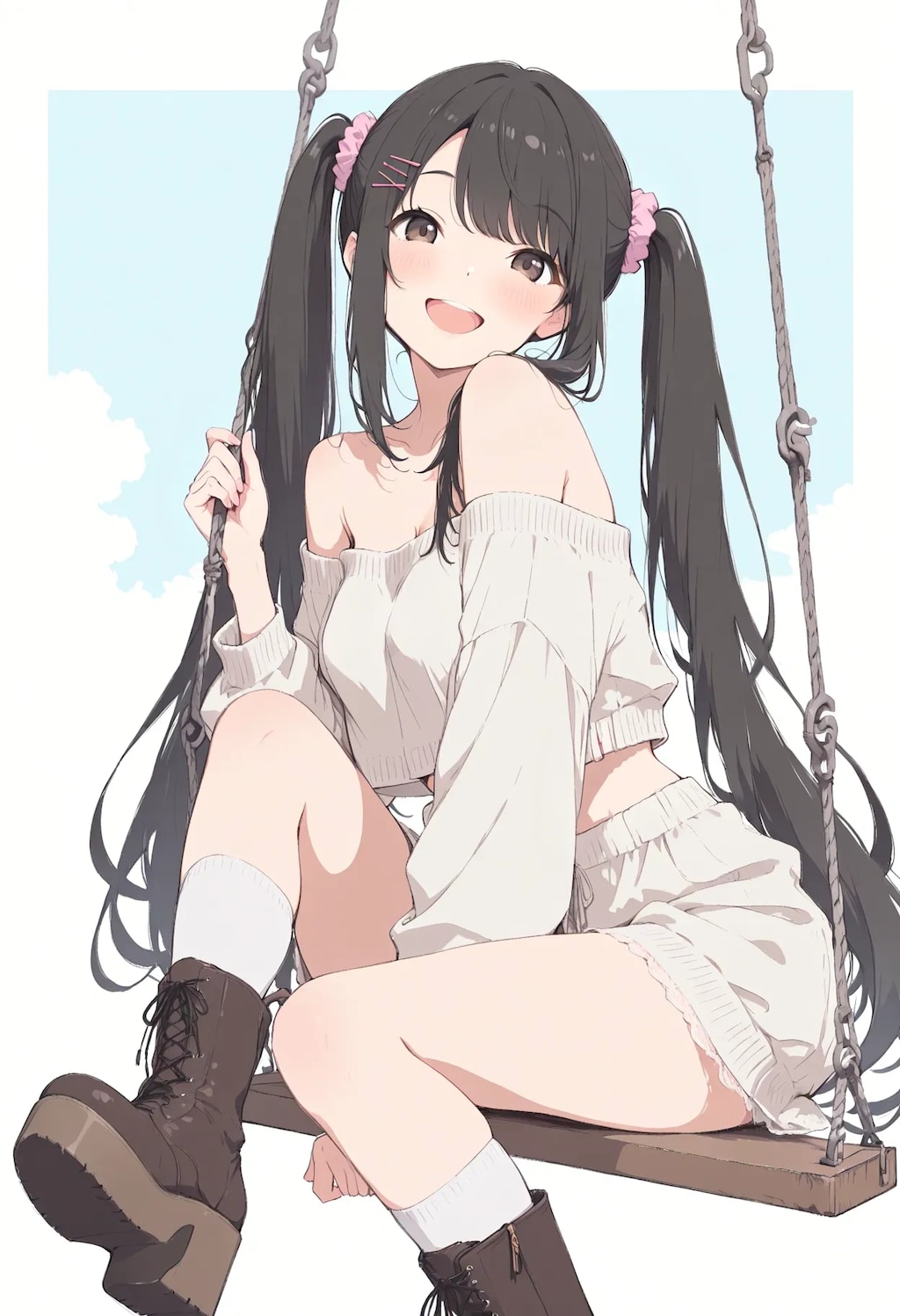 ブランコ、一緒にどう？