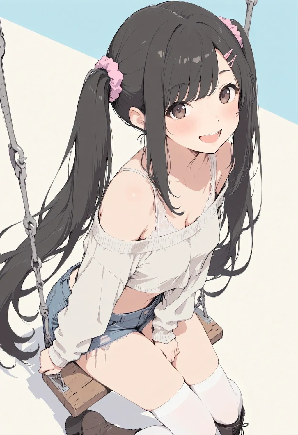 ブランコ、一緒にどう？