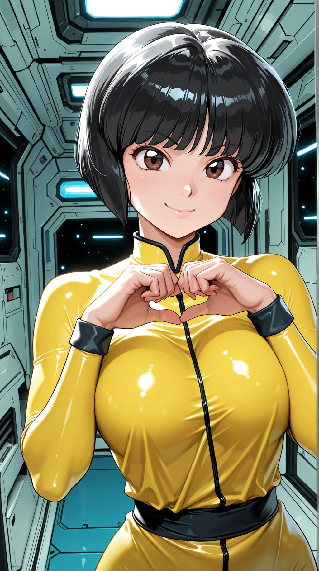 らんま1/2　天童なびき　黄色のボディスーツ　🐲