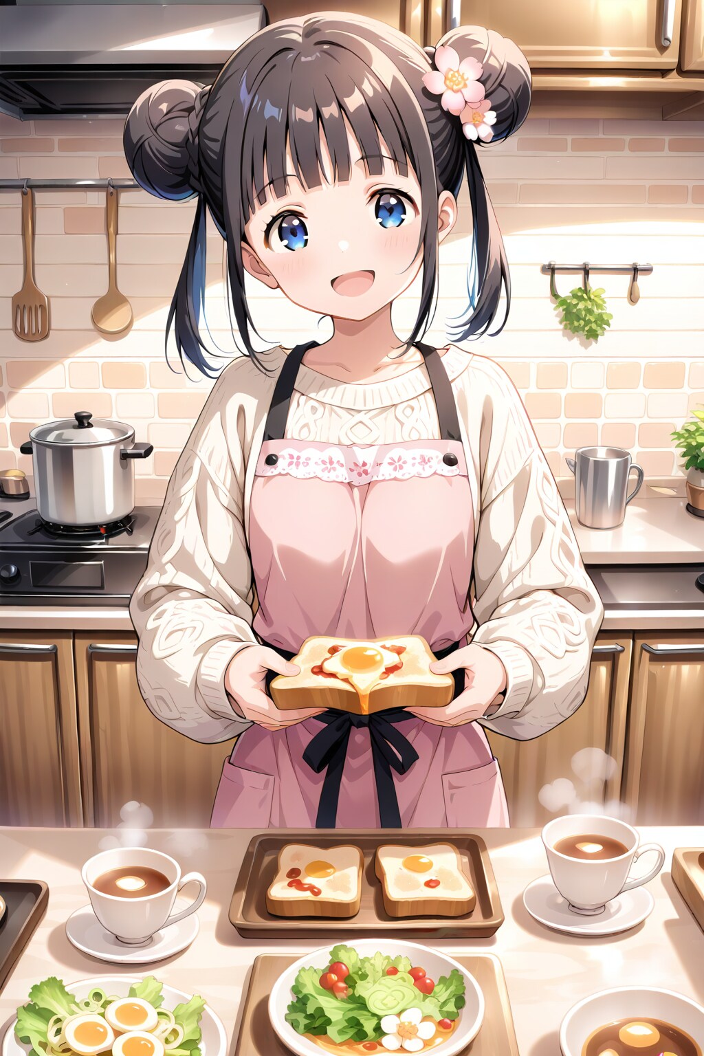 おだんごちゃん🍡✨と朝ごはん🍚✨　12/12