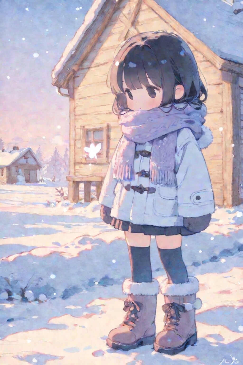 マフラーを捲く