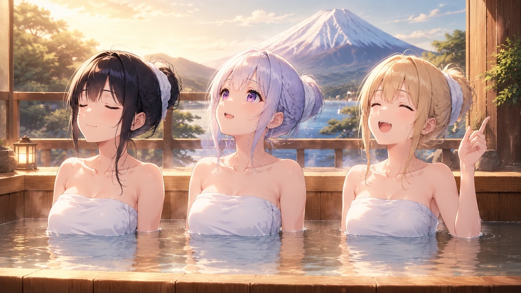 富士の見える別荘温泉