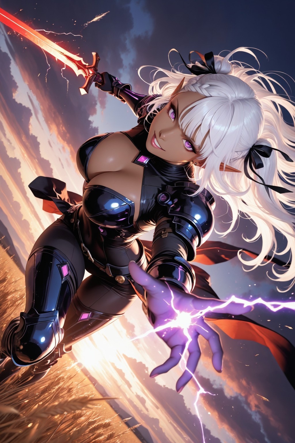 Beautiful Dark Elf（漆黒の傭兵・ダークエルフ【プロフィール・自己紹介／紅い剣と魔法と。篇】）
