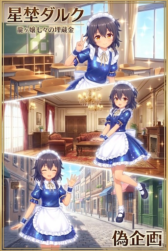 龍ヶ嬢七々々の埋蔵金　星埜ダルク | の人気AIイラスト・グラビア