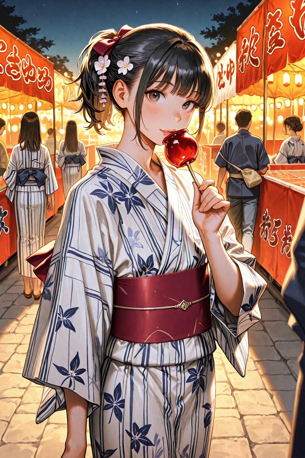 夏祭りにて