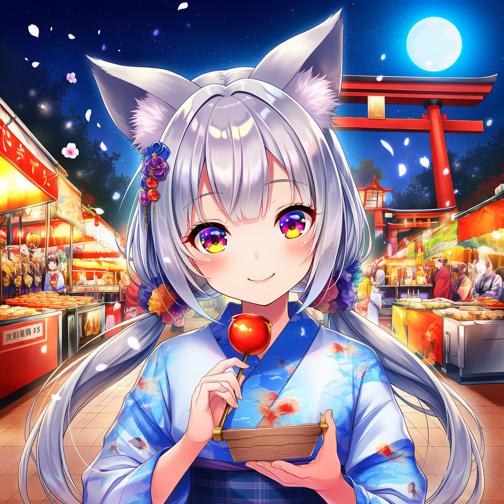 狐神社の夏祭り