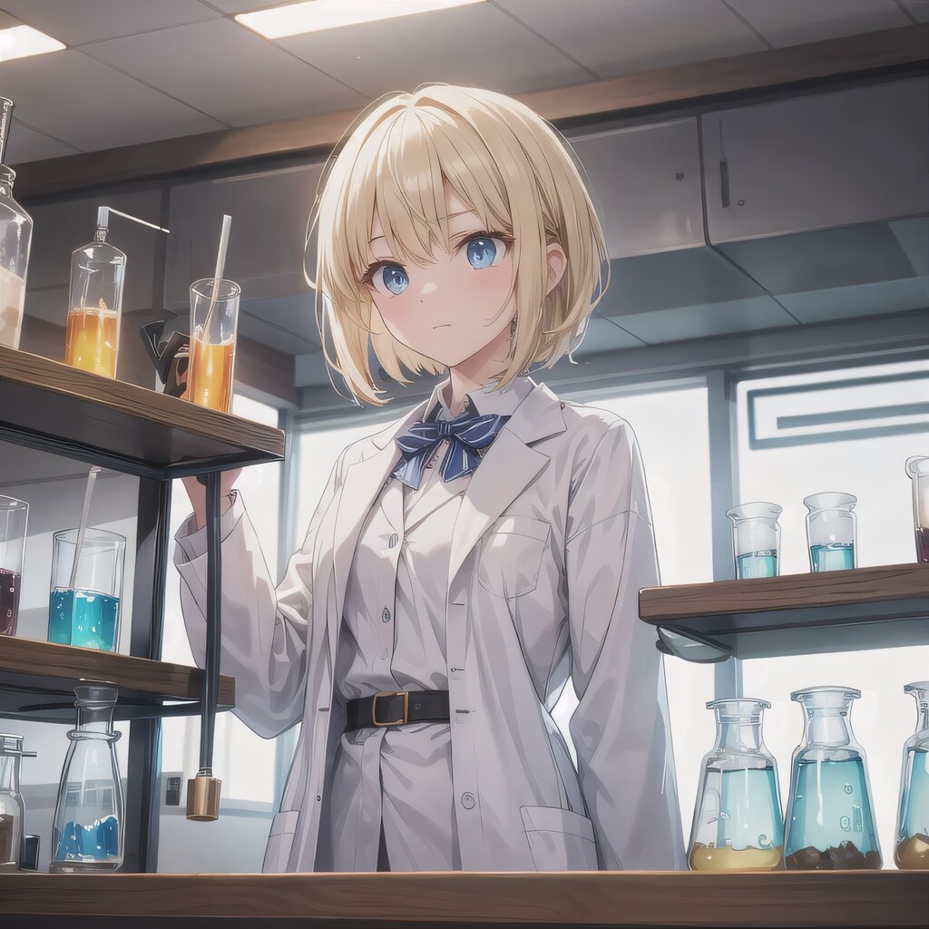 金髪ボブで白衣の少女８