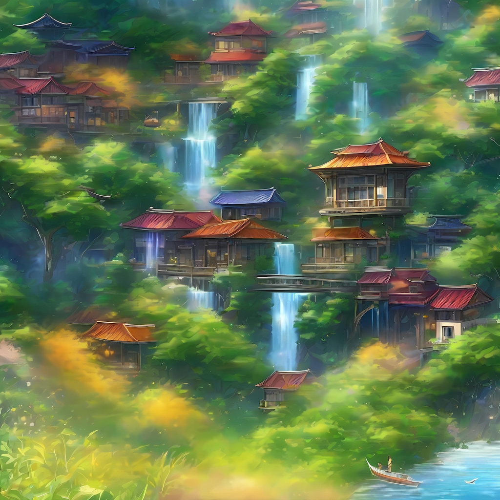 💓水が輝く田園風景