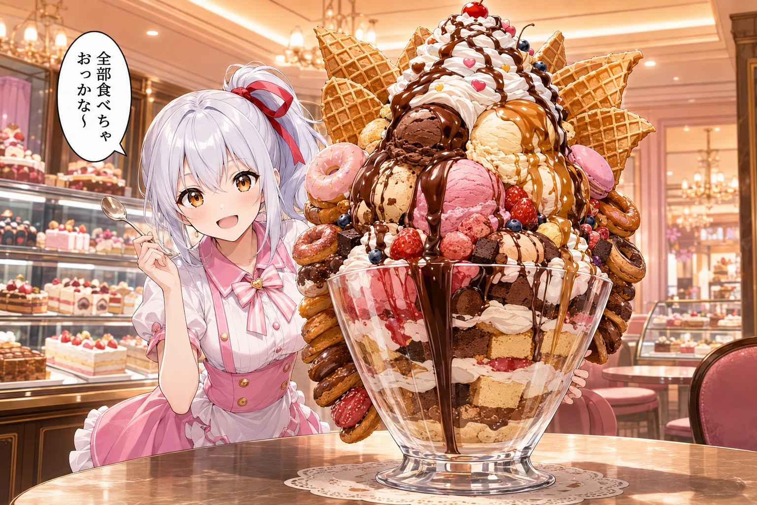 エル「全部たべちゃおっかなぁ～」 | の人気AIイラスト・グラビア
