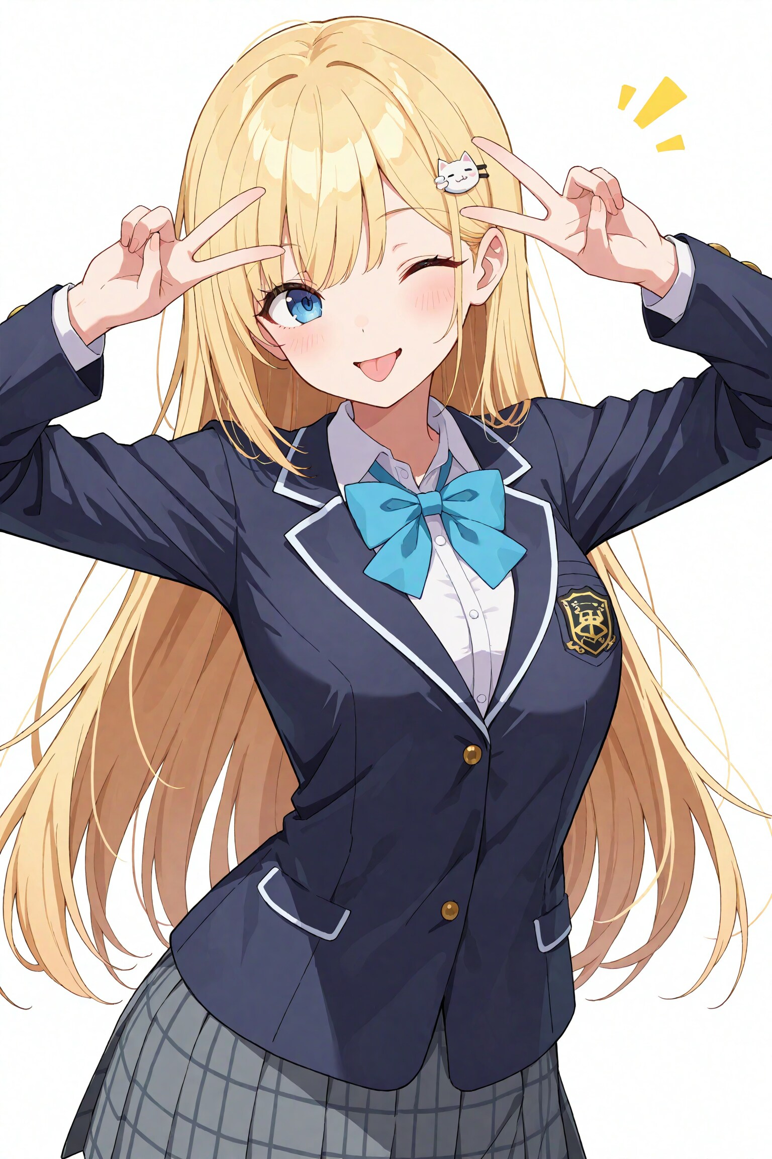 うちの子にダブルピース