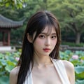 片方のおっぱいだけ見えちゃってるヌード 4枚目