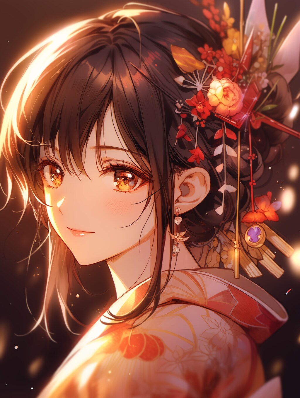 幼なじみの和服姿に、、