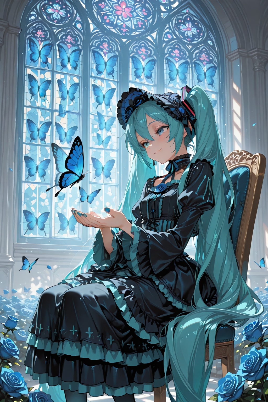 青い薔薇の歌姫5 | の人気AIイラスト・グラビア