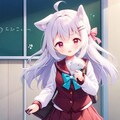 少女とわんこ 4枚目
