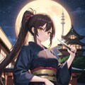 くノ一になりきるっ！なごみちゃん🥷🌙♡ 2枚目